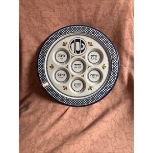 Seder Traditions Melamine plate made by Shulsinger Judaica, Passover